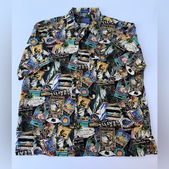 Pendleton Other - Men’s Pendleton Brand Hawaiian Print Shirt Size XL